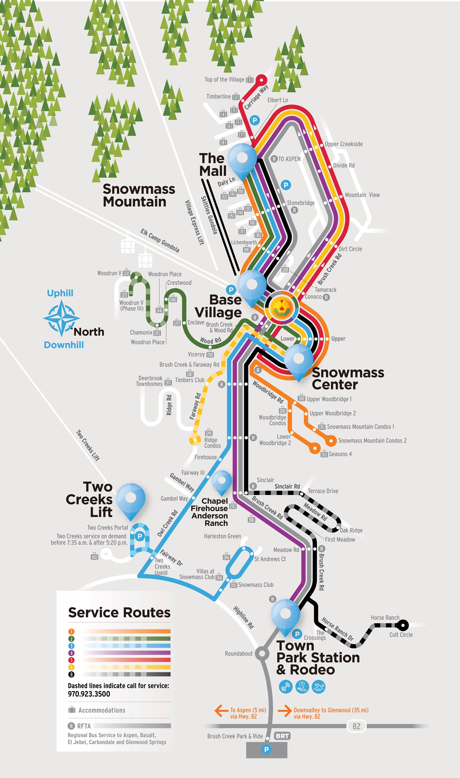 Village Shuttle Winter Map 2019